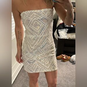 Sequin slip dress